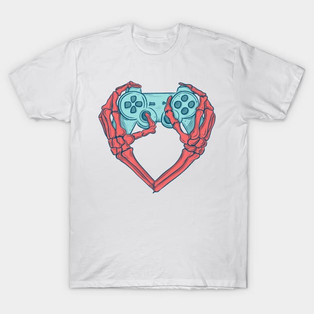 I heart video games T-Shirt by Jess Adams